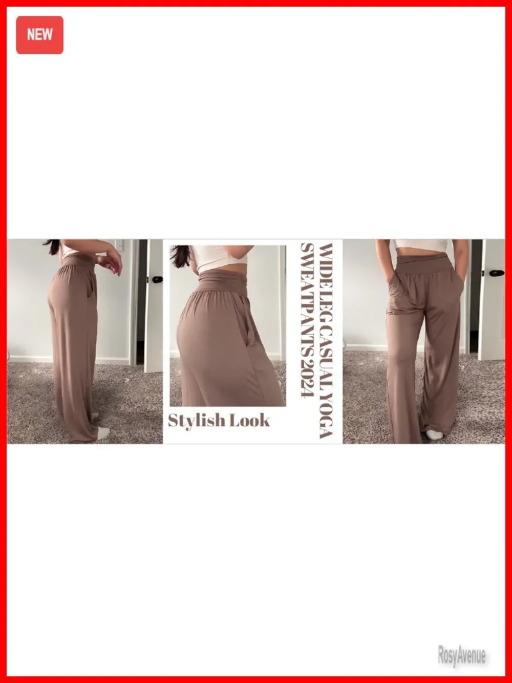 Wide Leg Pants Casual Loose Yoga Sweatpants Comfy Lounge Pajama Flowy Pants